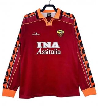 Maillot manches longues AS Roma rétro domicile 1998/1999