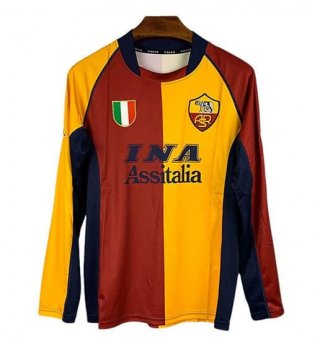 Maillot manches longues AS Roma rétro domicile 2001/2002