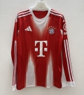 Maillot manches longues Bayern Munich domicile 2025-26 rouge blanc