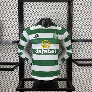 Maillot manches longues Celtic domicile match 2025-2026 vert blanc