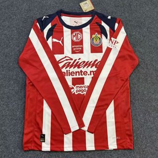 Maillot manches longues Chivas domicile 2025-26 rouge blanc