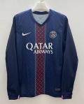 Maillot manches longues PSG domicile 2025-2026 Bleu rouge