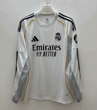 Maillot manches longues Real Madrid domicile 2025-2026