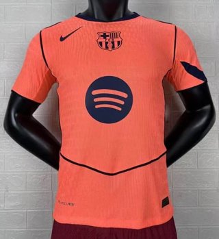 Maillot match Barcelone third 2025-2026 orange bleu