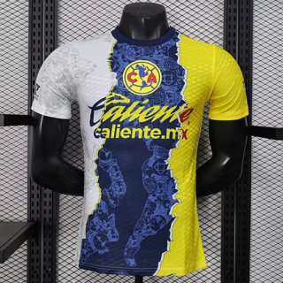 Maillot match Club America édition spéciale 2025-26 blanc bleu Jaune
