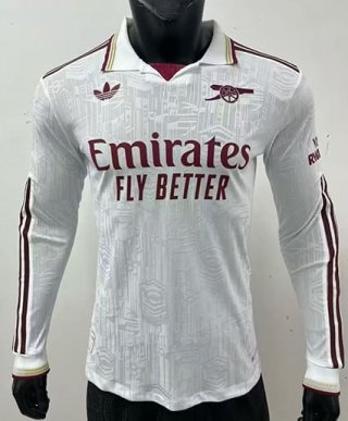 Maillot match Manches Longues Arsenal third 2025-2026 blanc