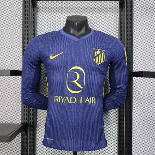 Maillot match manches longues Atletico Madrid extérieur 2025-2026 bleu