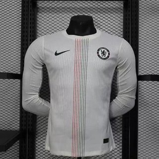 Maillot match manches longues Chelsea extérieur 2025-2026 blanc