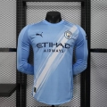 Maillot match manches longues Manchester City domicile 2025-2026 bleu