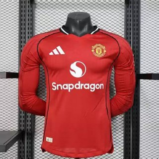 Maillot match manches longues Manchester United domicile 2025-26
