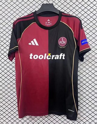 Maillot Nuremberg FC domicile 2025-2026 rouge Bleu