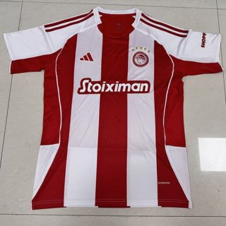 Maillot Olympiacos Piraeus domicile 2025-2026 rouge blanc