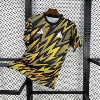 Maillot pré-match AS Roma 2025-2026 orange noir