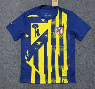 Maillot pré-match Atletico Madrid 2025-26 jaune bleu