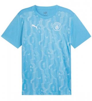 Maillot pré-match Manchester City bleu 2024/2025