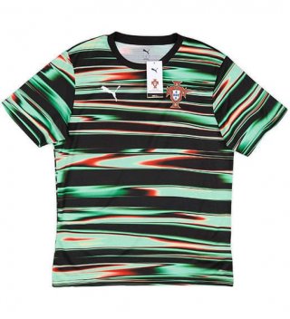 Maillot pré-match Portugal 2025 vert noir