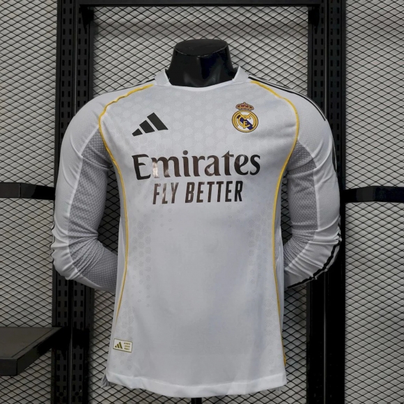 Maillot Real Madrid domicile Manches Longues match 2025-2026