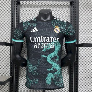 Maillot Real Madrid dragon noir et vert 2025-2026