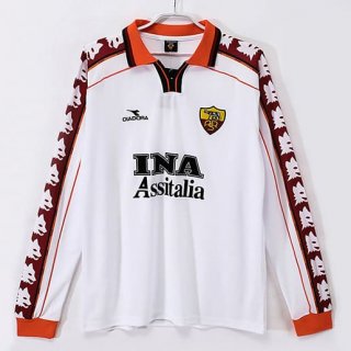 Maillot rétro manches longues Roma 1988-1999 blanc