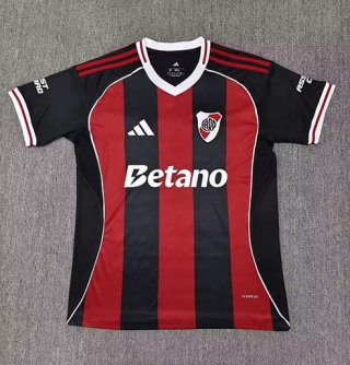 Maillot River Plate extérieur 2025-2026 rouge noir