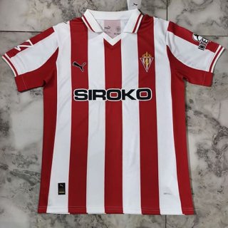 Maillot Sporting Gijon domicile 2025-2026 blanc rouge