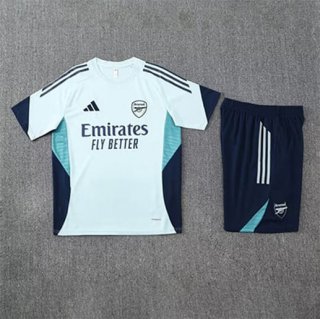 Maillot training Arsenal+short 2025-26 blanc bleu