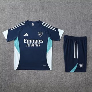 Maillot training Arsenal+short 2025-26 bleu blanc