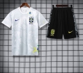 Maillot training Bresil+short blanc noir 2025-2026