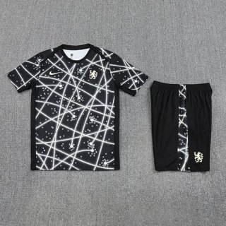 Maillot training Chelsea+short noir 2025-2026