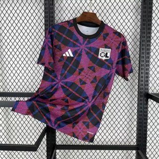 Maillot training Lyon 2025-2026 rouge bleu