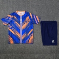 Maillot training Marseille+short bleu orange 2025-2026