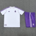 Maillot Training Real Madrid blanc+short violet 2025/2026