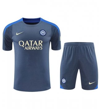 Maillot Training Inter Milan+Short gris 2024/2025