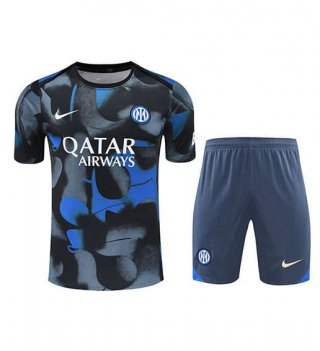 Maillot Training Inter Milan+Short gris bleu 2024/2025