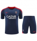 Maillot Training PSG+Short Beige bleu 2024/2025