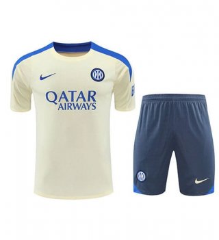 Maillot Training PSG+Short Beige gris 2024/2025