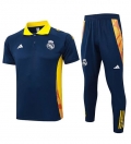 Polo Real Madrid+pantalon bleu 2024/2025