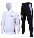 Sweat à capuche Allemagne+pantalon blanc noir 2024/2025