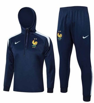 Sweat à capuche France+pantalon bleu 2024/25