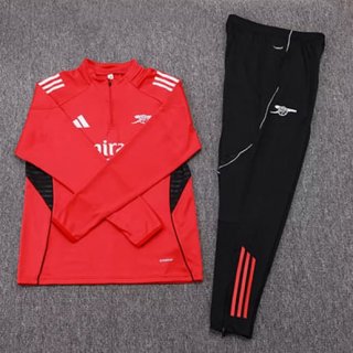 Sweat zippé Arsenal+Pantalon 2025-2026 rouge noir