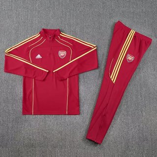 Sweat zippé Arsenal+pantalon 2025-2026 rouge