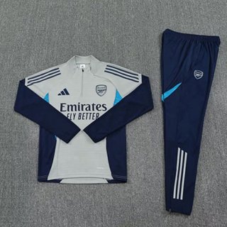 Sweat zippé Arsenal pantalon 2025-26 gris bleu