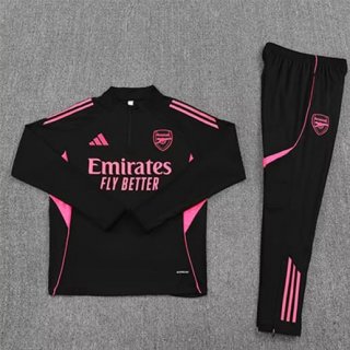 Sweat zippé Arsenal pantalon 2025-26 noir rose