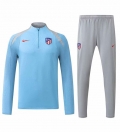 Sweat zippé Atlético Madrid+pantalon bleu gris 2024/2025