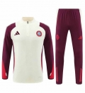 Sweat zippé Bayern Munich+pantalon blanc rouge 2024/2025