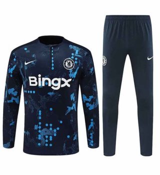 Sweat zippé Chelsea+pantalon bleu 2024/25