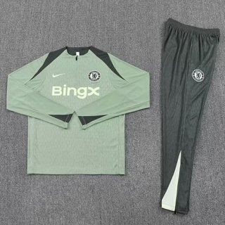 Sweat zippé Chelsea vert noir+pantalon 2025/2026