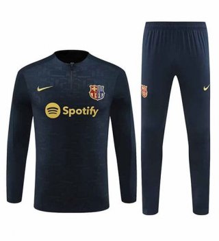 Sweat zippé FC Barcelone+pantalon 2024/2025 bleu