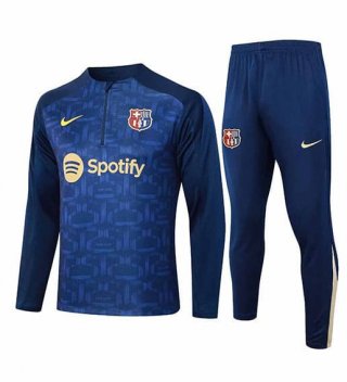 Sweat zippé FC Barcelone+pantalon bleu 2024/2025