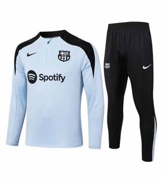 Sweat zippé FC Barcelone+pantalon bleu noir 2024/2025